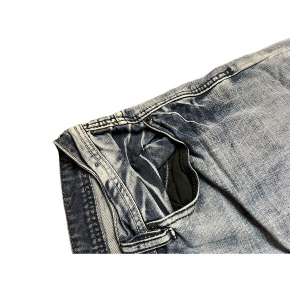 Buffalo David Bitton Distressed Men's Jeans sz 36 Casual Grunge Streetwear - Picture 5 of 11